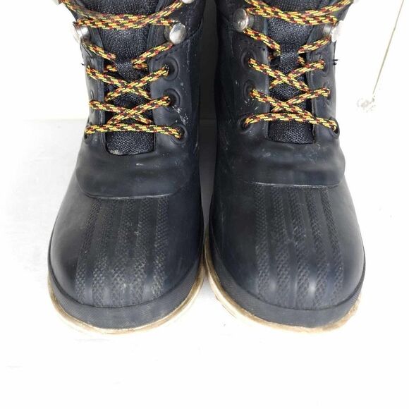 Sorel Women's Slimpack III US7 Black Leather Suede Waterproof Ankle Hiker Boots - Picture 4 of 11